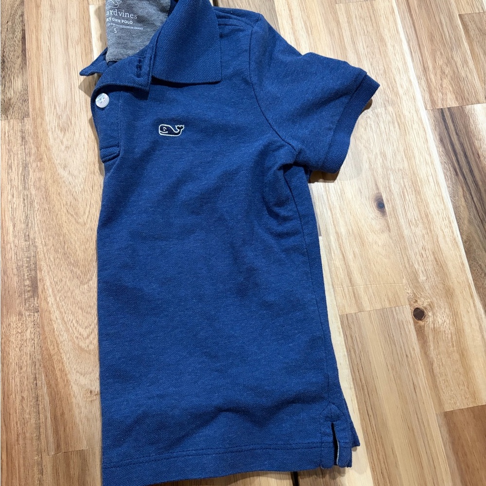 🖤Vineyard Vines Classic Blue Kids Polo - Picture 2 of 4